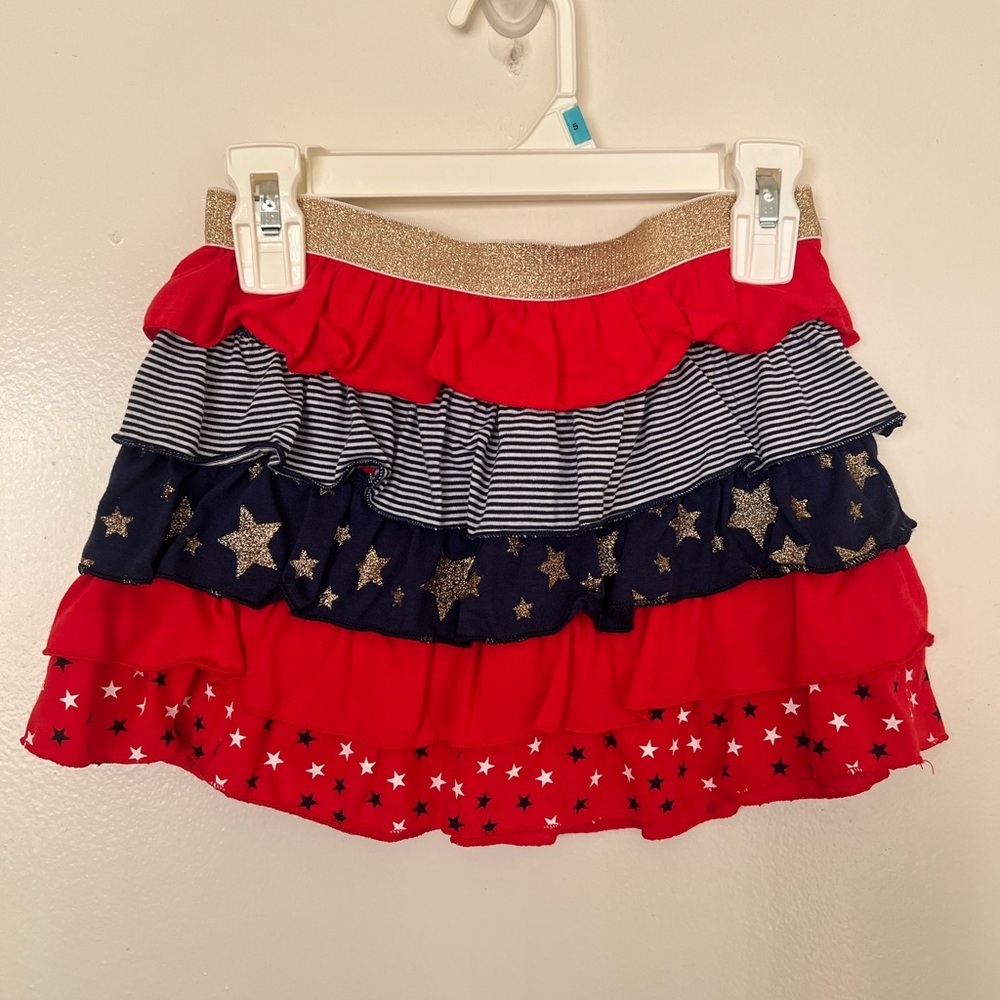 Epic Threads Red, White, and Blue Mini Skirt - Girls size 5